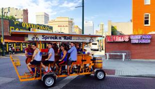 Sprock n' Roll bike in downtown Memphis. Photo