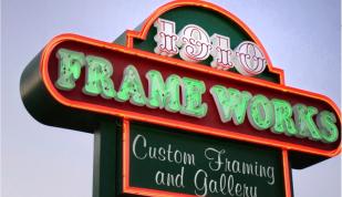 Frame Works Sign - Frame Works Photo