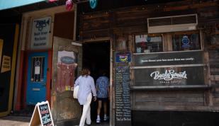 Images of a family inside Beale Sweets Sugar Shack on Beale Street Photo