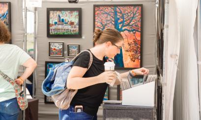 Shopping for art at RiverArtsFest