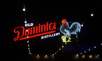 Neon sign of Old Dominick Distillery | Craig Thompson