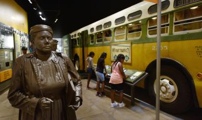 Montgomery Bus Boycott Exhibit at the National Civil Rights Museum. | Andrea Zucker