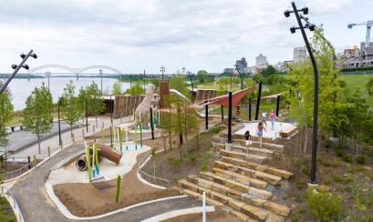 River Playground at Tom Lee Park.