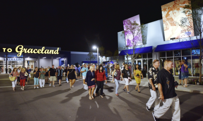 Elvis Presley's Memphis at night