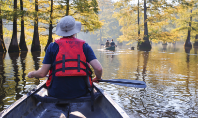 canoeing at eagle lake