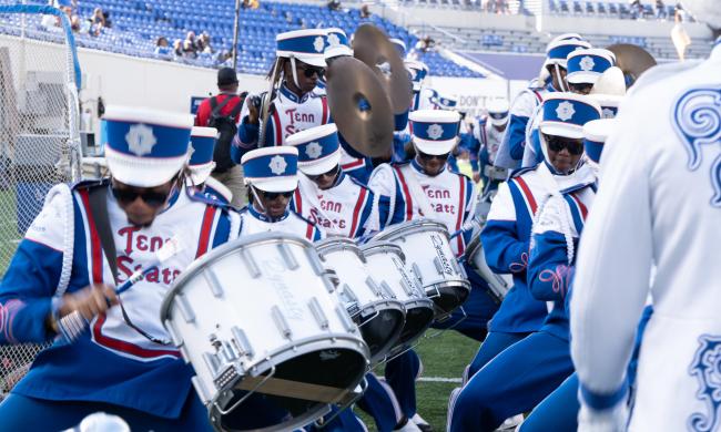 Tennessee State University band performing