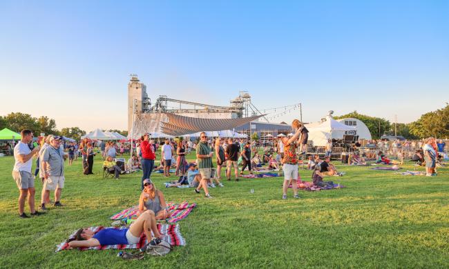 Crowds at Grind City Music Fest at Grind City Brewing Co.