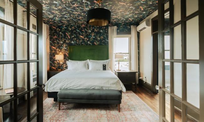 Inside a guest room at Hotel Pontotoc