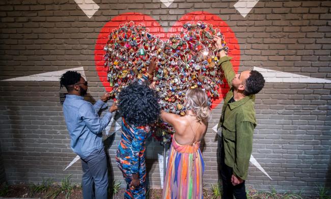 901 Locks mural in Overton Square Performing Arts District