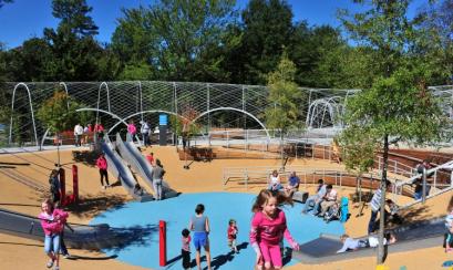 Woodland Discovery Playground in Shelby Farms Park Memphis