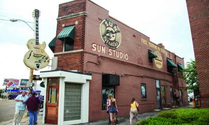 Exterior of Sun Studio in Memphis