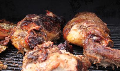 Ribs at a BBQ fest in Memphis