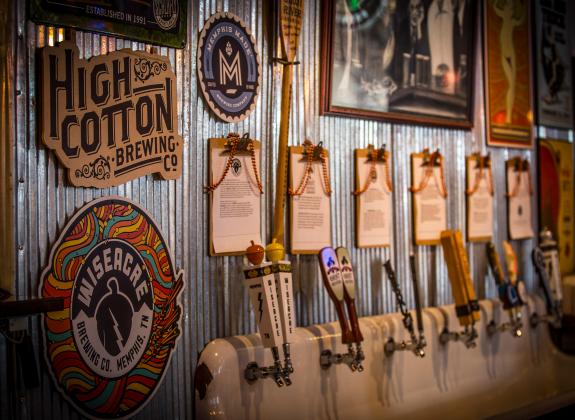 A variety of taps representing Memphis-brewed craft beers | Craig Thompson