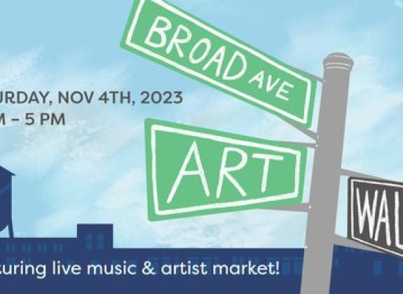 event graphic for broad ave art walk