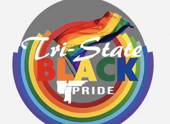 Tri State Black Pride rainbow logo