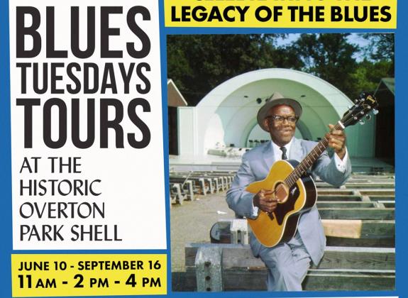 event graphic for blues Tuesdays tours