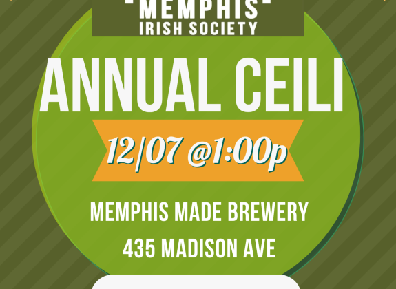 Memphis Irish society event graphic