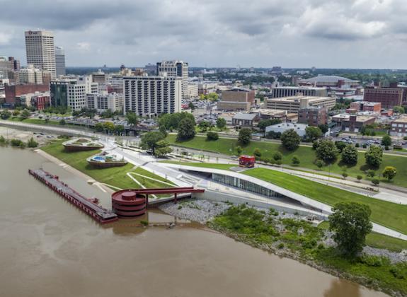 Beale Street Landing Boat Dock Aerial