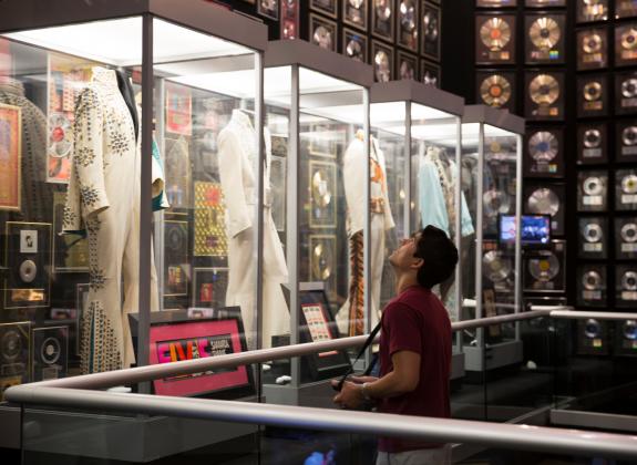 Elvis costumes at Graceland, Memphis, TN