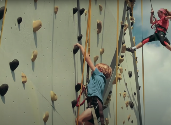 Kids climbing at High Point Climbing Photo