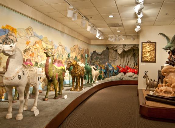 The horses are on display at the Belz Museum of Asian and Judaic Art on Main Street. Photo 4