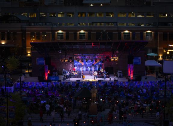 Handy Park outdoor venue during the Get Loud music series. Photo