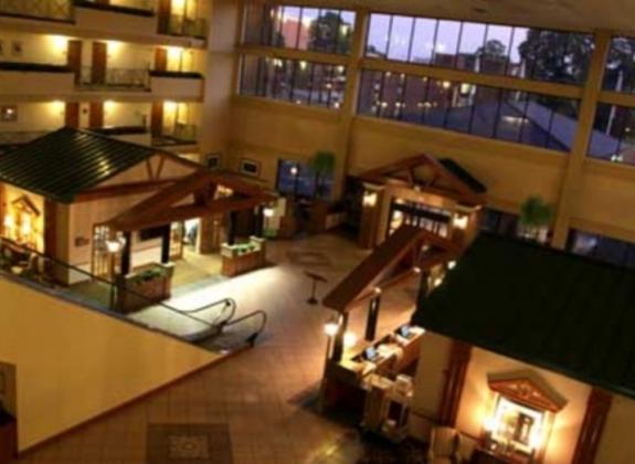 Relax in the beautifully decorated atrium at the Holiday Inn - University of Memphis. Photo by Marvin Garcia. Photo 5