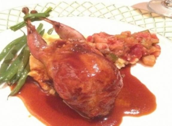 Cornbread Stuffed Quail - Photo by Tiffany Langston Photo