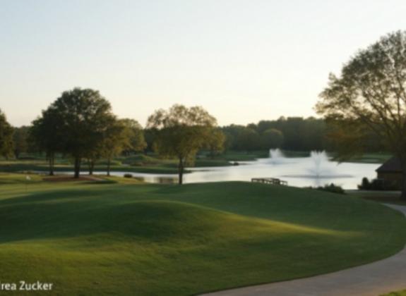 Patio overlooking Mirimichi Championship Course. Photo by Andrea Zucker. Photo