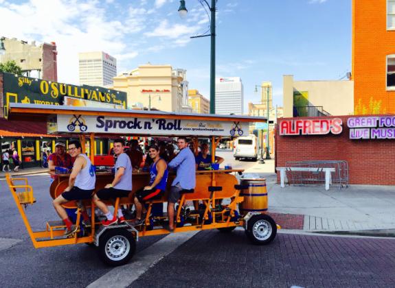 Sprock n' Roll bike in downtown Memphis. Photo