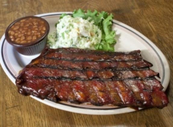 Rack of ribs at Corky's. Photo by Baxter Buck. Photo 2