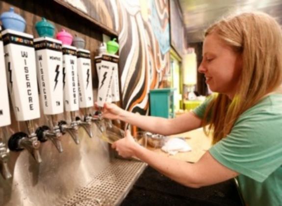 Wiseacre tap room serves local Memphis beer. Photo by Justin Fox Burks. Photo