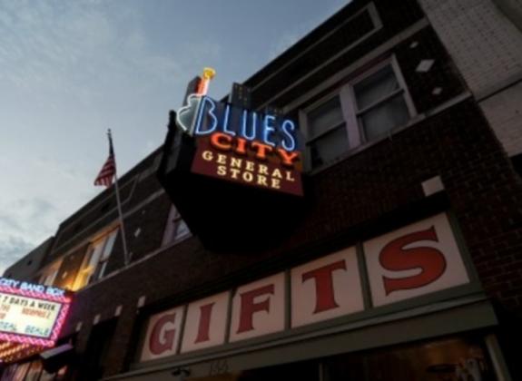 Blues City Gift Shop on Beale Street. Photo by Dan Ball. Photo