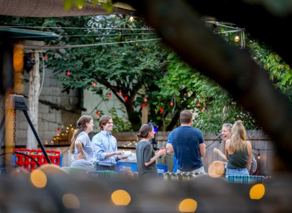 Outdoor games and drinking and dining at Loflin Yard Photo 4