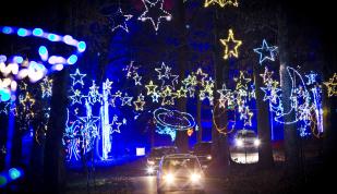 Starry Nights light displays at Shelby Farms Park