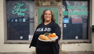 Four Way exterior with food