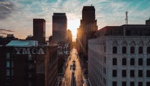downtown memphis beauty skyline shot