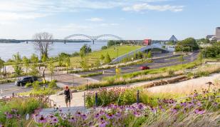 Carlisle Cutbank bluff overlooking the Mississippi River