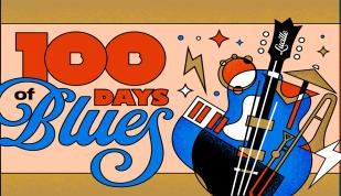 Promotional image for the 100 Days of Blues in Memphis