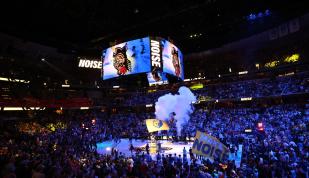inside FedExForum arena during Grizzlies game reshow.