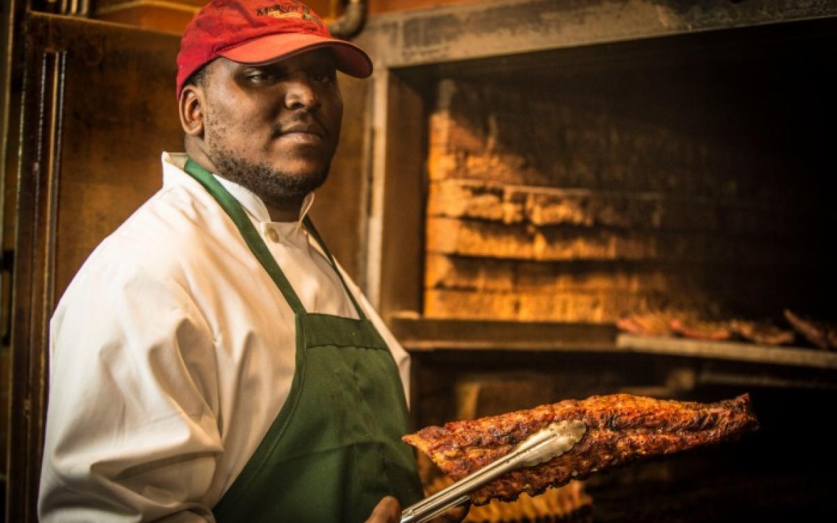 Big racks of ribs at Rendezvous - Craig Thompson