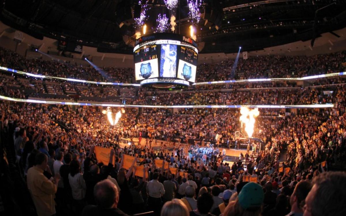 Memphis Grizzlies playing at FedExForum. Photo Credit: Joe Murphy/NBAE/Getty Images