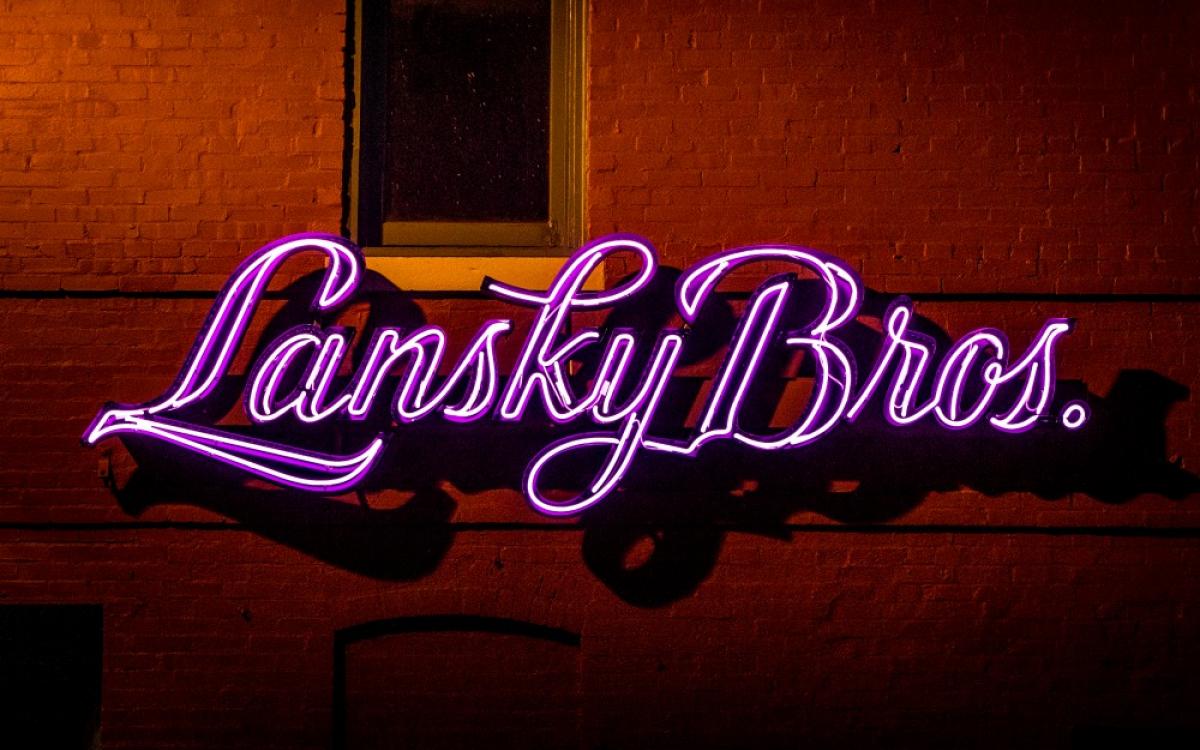 Lansky Bros Neon on World Famous Beale Street