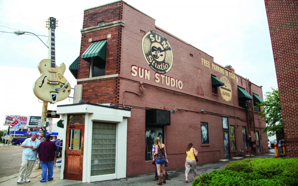 Exterior of Sun Studio in Memphis