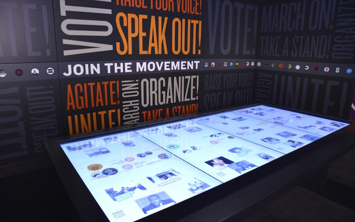 Interactive Displays at National Civil Rights Musuem