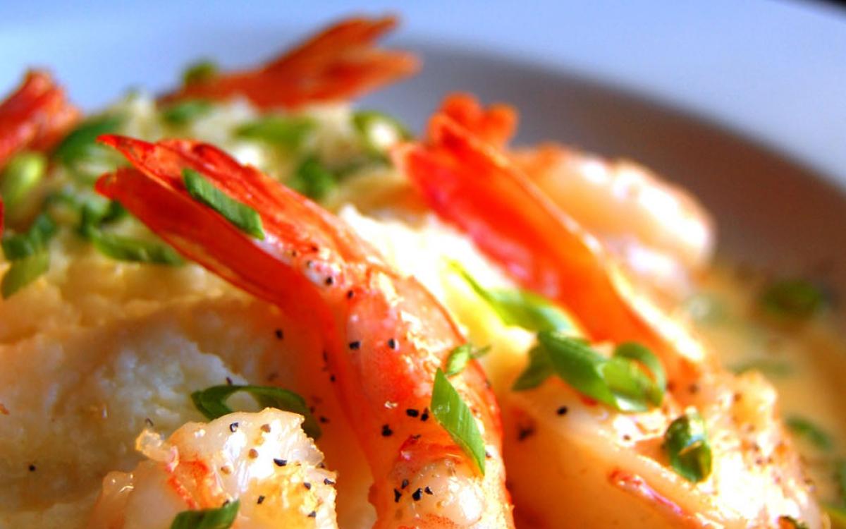Shrimp & Grits at Majestic Grille: Deni Carr Reilly