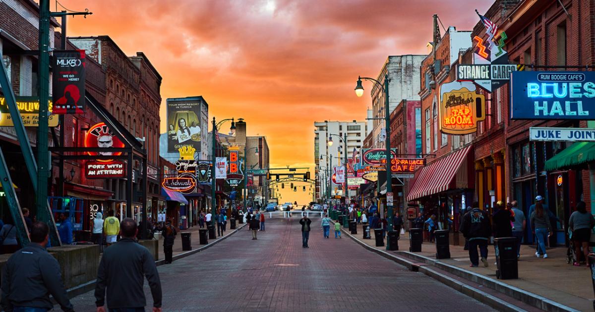 Beale Street Entertainment District of Memphis