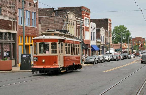 Trolley on South Main Street, Memphis | Baxter Buck