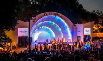 The Levitt Shell in Memphis' Overton Park hosts free concerts in spring, summer and fall. | Philip Van Zandt 