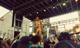 Performer at TONE Juneteenth Festival. | Noah Stewart